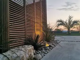 Garden drive design nuit apres plantes uai